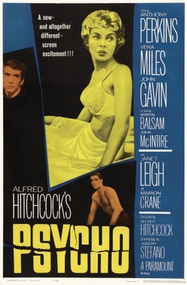Psycho movie poster (1960) wooden framed poster