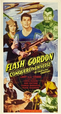 Flash Gordon Conquers the Universe movie poster (1940) metal framed poster