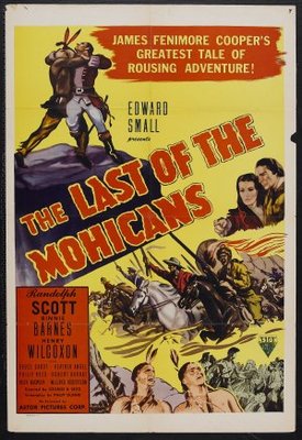 The Last of the Mohicans movie poster (1936) pillow