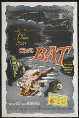 The Bat movie poster (1959) wood print