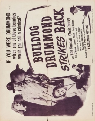 Bulldog Drummond Strikes Back movie poster (1947) wooden framed poster