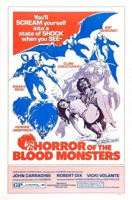 Horror of the Blood Monsters movie poster (1970) pillow