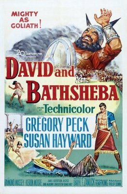 David and Bathsheba movie poster (1951) metal framed poster