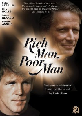 Rich Man, Poor Man movie poster (1976) canvas poster