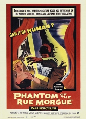 Phantom of the Rue Morgue movie poster (1954) wood print