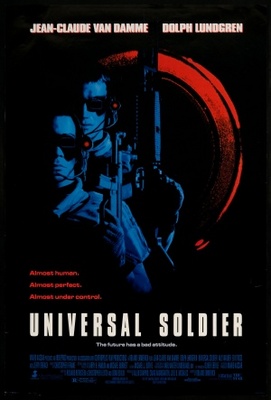 Universal Soldier movie poster (1992) wooden framed poster