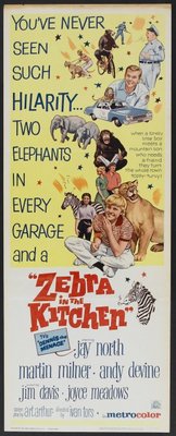 Zebra in the Kitchen movie poster (1965) tote bag