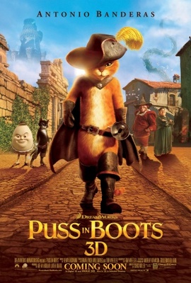 Puss in Boots movie poster (2011) Mouse Pad MOV_27bdadb6