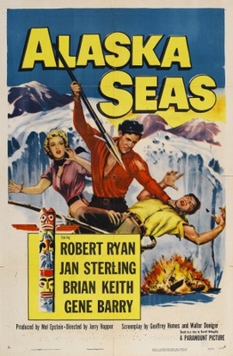 Alaska Seas movie poster (1954) wood print