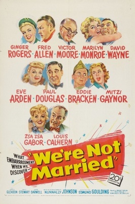 We're Not Married! movie poster (1952) canvas poster