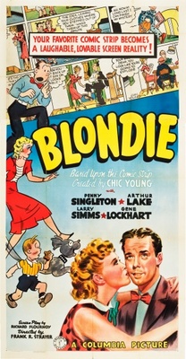 Blondie movie poster (1938) pillow