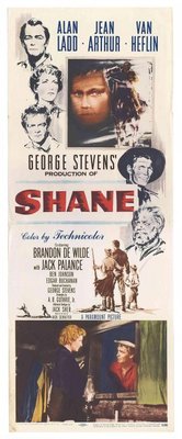 Shane movie poster (1953) metal framed poster