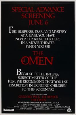 The Omen movie poster (1976) wood print