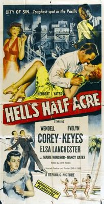 Hell's Half Acre movie poster (1954) metal framed poster