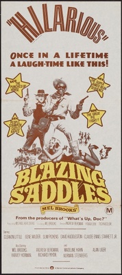 Blazing Saddles movie poster (1974) wood print
