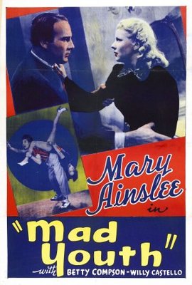 Mad Youth movie poster (1940) metal framed poster