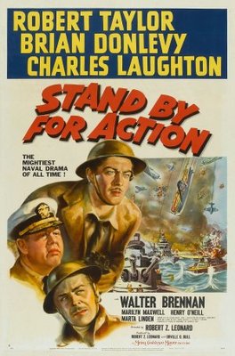 Stand by for Action movie poster (1942) wood print