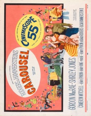 Carousel movie poster (1956) pillow
