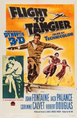 Flight to Tangier movie poster (1953) tote bag