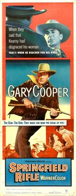 Springfield Rifle movie poster (1952) wood print