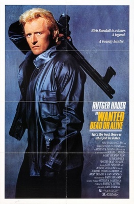 Wanted Dead Or Alive movie poster (1987) metal framed poster