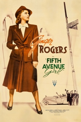 5th Ave Girl movie poster (1939) metal framed poster