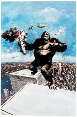 King Kong movie poster (1976) wood print