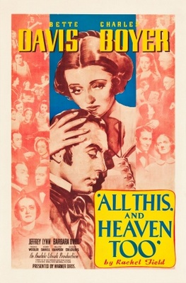 All This, and Heaven Too movie poster (1940) sweatshirt