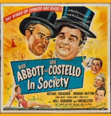 In Society movie poster (1944) wood print