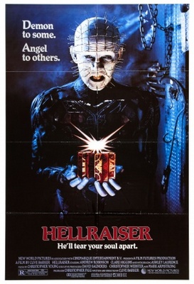 Hellraiser movie poster (1987) poster with hanger