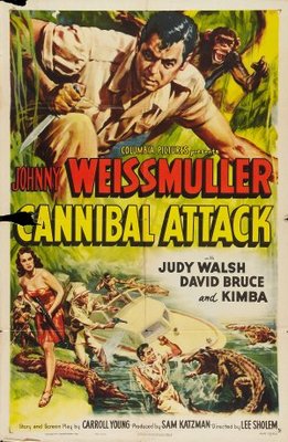 Cannibal Attack movie poster (1954) pillow