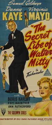 The Secret Life of Walter Mitty movie poster (1947) Stickers MOV_2bceaae4