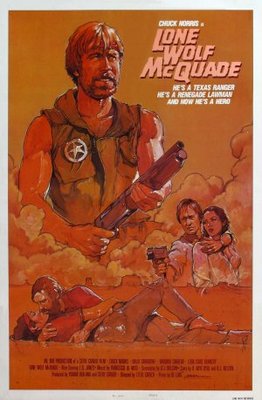 Lone Wolf McQuade movie poster (1983) wooden framed poster