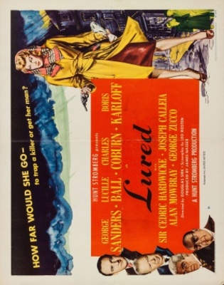 Lured movie poster (1947) mouse pad
