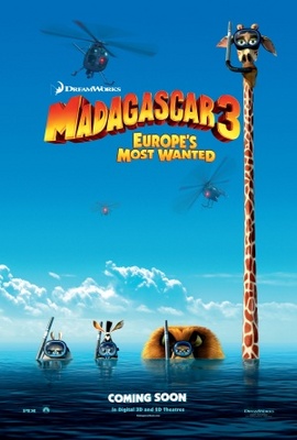 Madagascar 3 movie poster (2012) sweatshirt