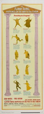 A Funny Thing Happened on the Way to the Forum movie poster (1966) wooden framed poster