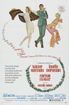 Cactus Flower movie poster (1969) wood print