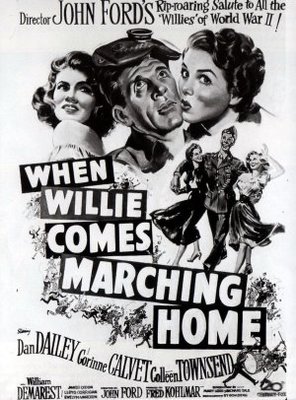 When Willie Comes Marching Home movie poster (1950) poster with hanger