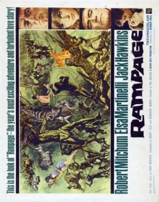Rampage movie poster (1963) wood print