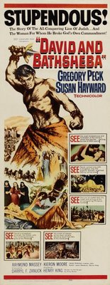 David and Bathsheba movie poster (1951) metal framed poster