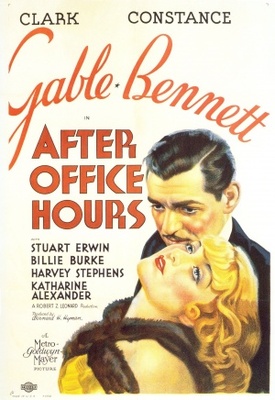 After Office Hours movie poster (1935) metal framed poster