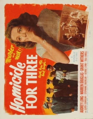Homicide for Three movie poster (1948) poster with hanger