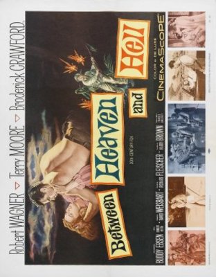 Between Heaven and Hell movie poster (1956) wooden framed poster