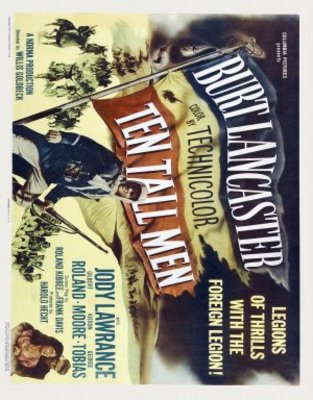 Ten Tall Men movie poster (1951) wood print