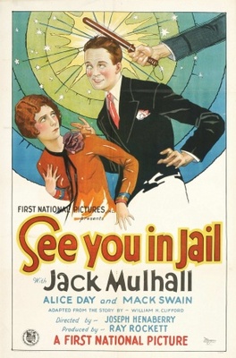See You in Jail movie poster (1927) wood print