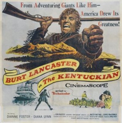 The Kentuckian movie poster (1955) wooden framed poster