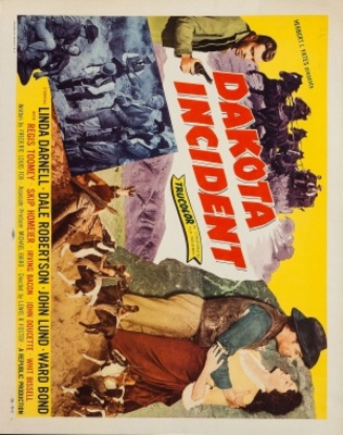 Dakota Incident movie poster (1956) metal framed poster