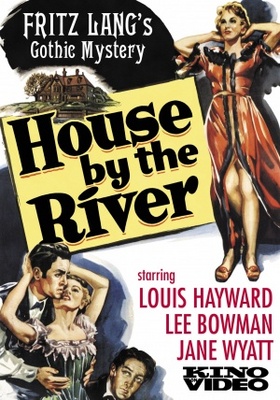 House by the River movie poster (1950) wooden framed poster