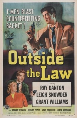 Outside the Law movie poster (1956) wood print