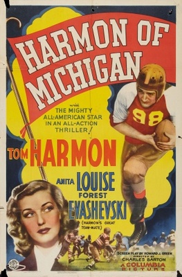 Harmon of Michigan movie poster (1941) pillow